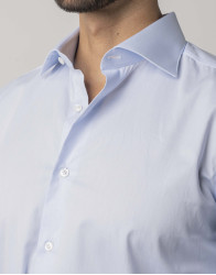 Castello d'Oro Light Blue Classic Shirt 100% Cotton thumbnail 2